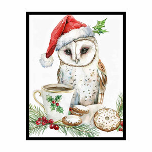 Festive Owl Painting