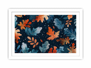 Winter Leaves Streched canvas