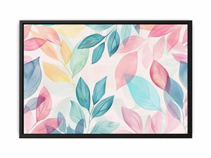 Pastel Leaves Painting