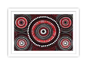 Red Dots Streched canvas