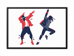 Two Silhouettes Painting