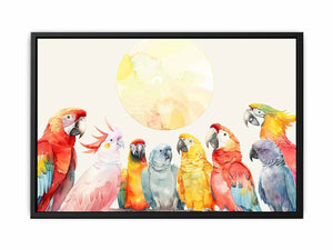 Parrot Meeting Painting
