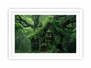 Tree House Streched canvas