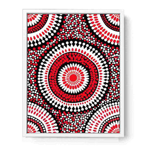 Red Centre Framed Print
