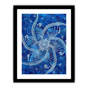 Blue Swirl Art Print