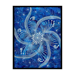 Blue Swirl Painting