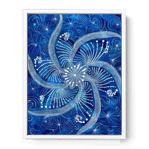 Blue Swirl Framed Print