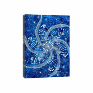 Blue Swirl Canvas Print
