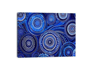 Blue Swirrls Canvas Print