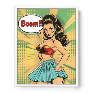 Boom Framed Print