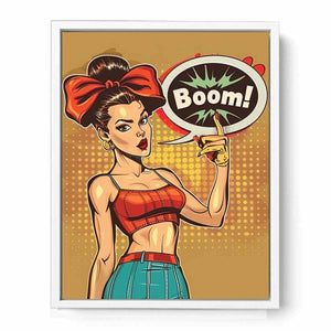 Boom Framed Print