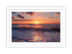 Brighton Beach Streched canvas