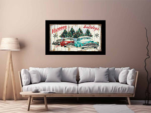Happy Holidays Vinatge Art