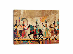 Indian Wedding Parade Canvas Print
