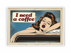 I Need Coffee Framed Print