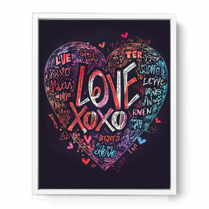 Love Xoxo Framed Print