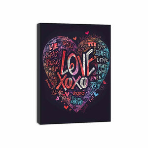 Love Xoxo Canvas Print