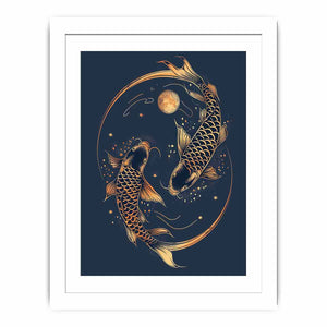 Lucky Koi Fish Streched canvas