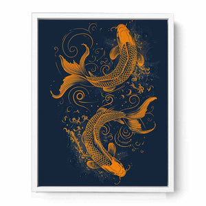 Lucky Koi Fish Framed Print