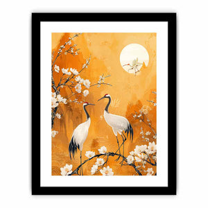Two Cranes Art Print