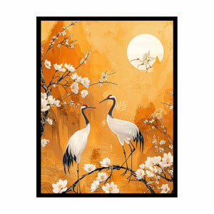 Two Cranes Painting