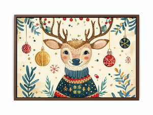Festive Deer Poster