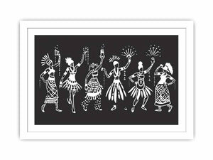 Dance in Africa Streched canvas