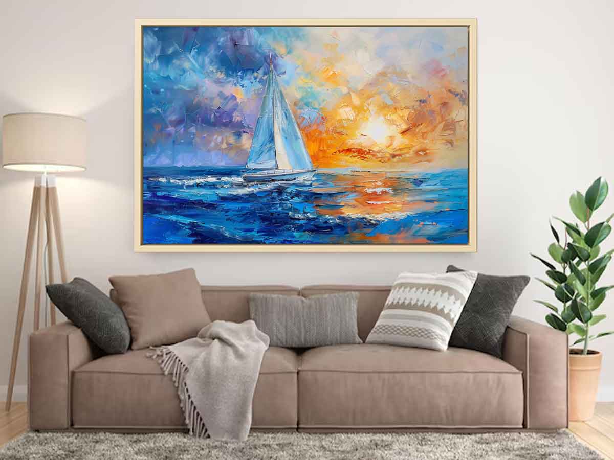 Sailing Ship in Sunset