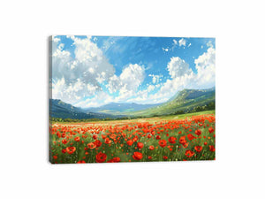 Poppy Field Canvas Print