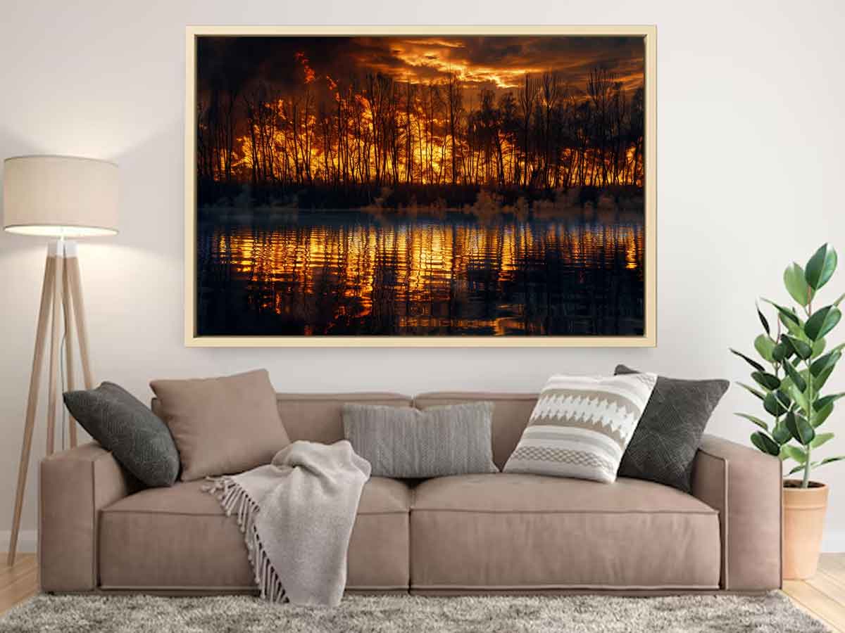 Lake on Fire