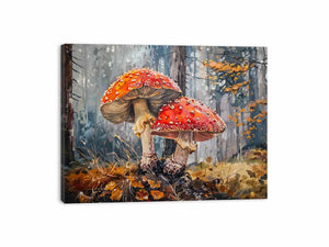 Mushrrom Art Canvas Print