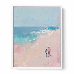 Beach Walk Framed Print
