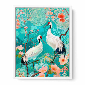Cranes Framed Print