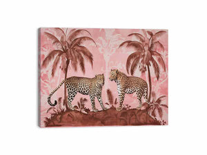 Two Leopards Canvas Print