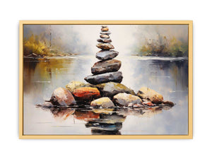 Stacking Stones Art Poster