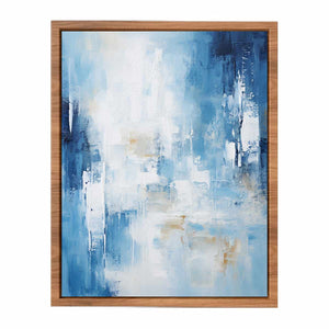 Blue White Abstract Art Painting