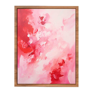 Pink Red Abstract Art Painting