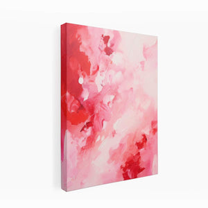Pink Red Abstract Art