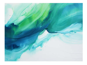 Blue Green Abstract Art