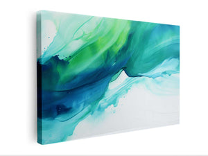 Blue Green Abstract Art