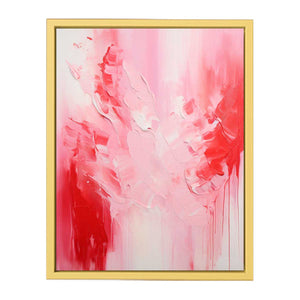 Pink Red Absract Painting Poster