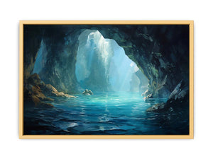 Ocean Cave Art Poster