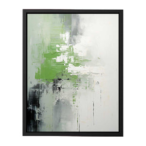 Green Black Abstract Art