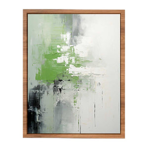 Green Black Abstract Art Painting
