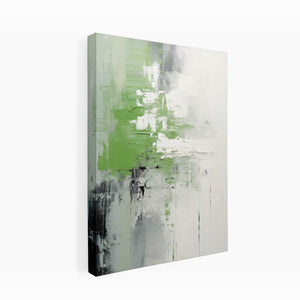 Green Black Abstract Art