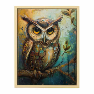 Owl Art Painting Framed Print