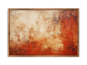 Brown Red Abstract Painting