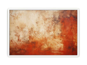 Brown Red Abstract Painting Canvas Print