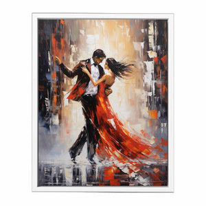 Dancing Couple Modern Art Canvas Print