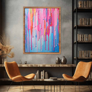Multi color Dripping Art